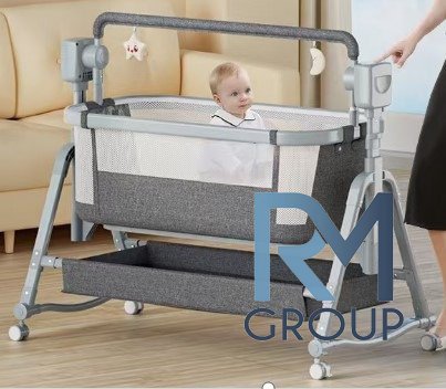 سرير البيبي الكهربائي مع خاصية الهزّاز والريموت